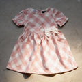 Pink Check Bow Frock