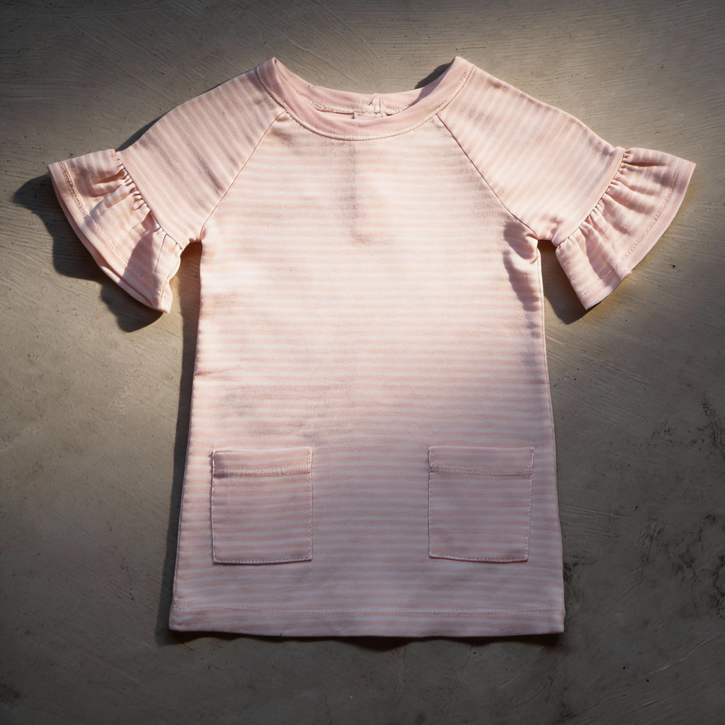 Pink Ruffle Pocket Top