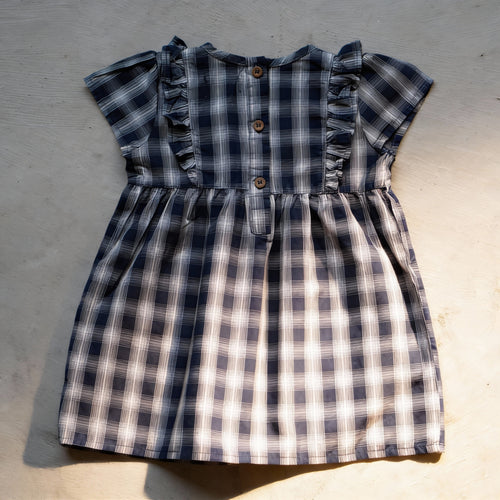 Blue Check Pocket Frock