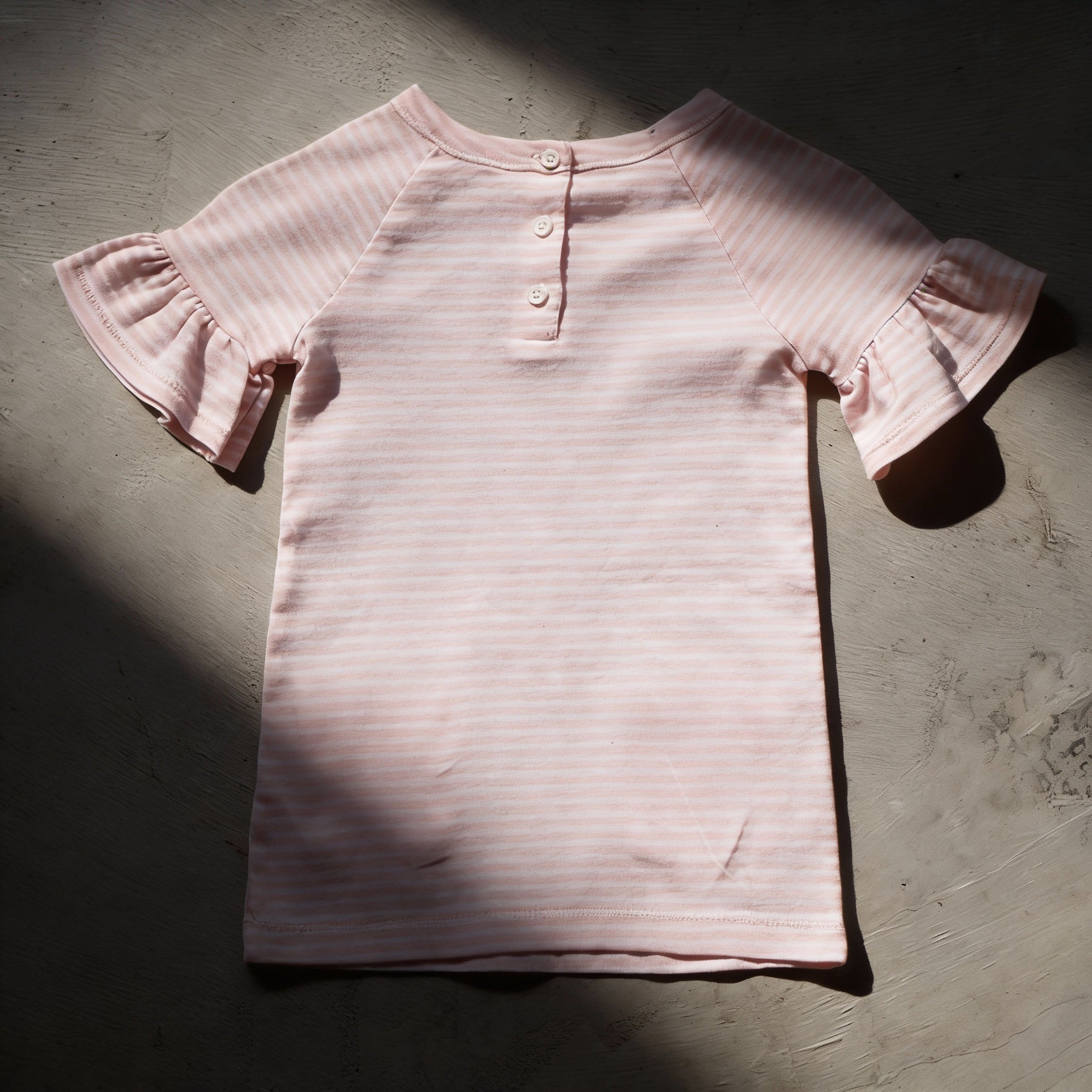 Pink Ruffle Pocket Top