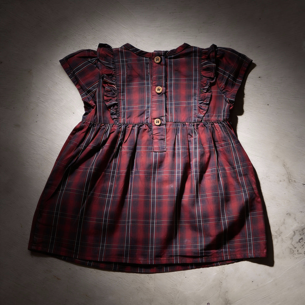 Red Check Pocket Frock