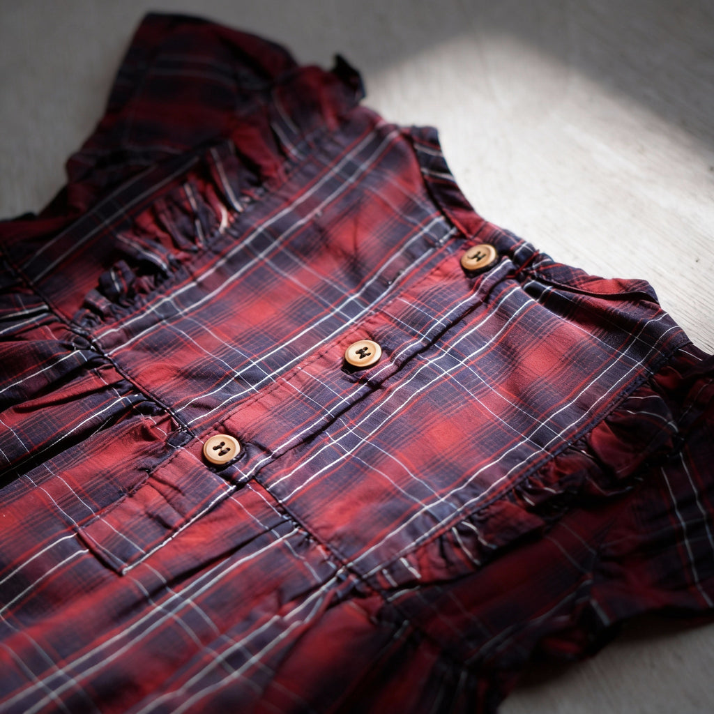 Red Check Pocket Frock