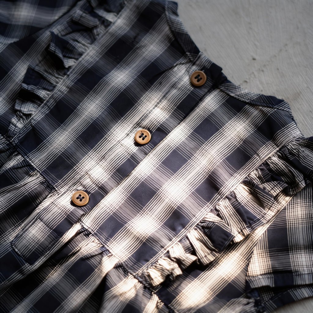 Blue Check Pocket Frock