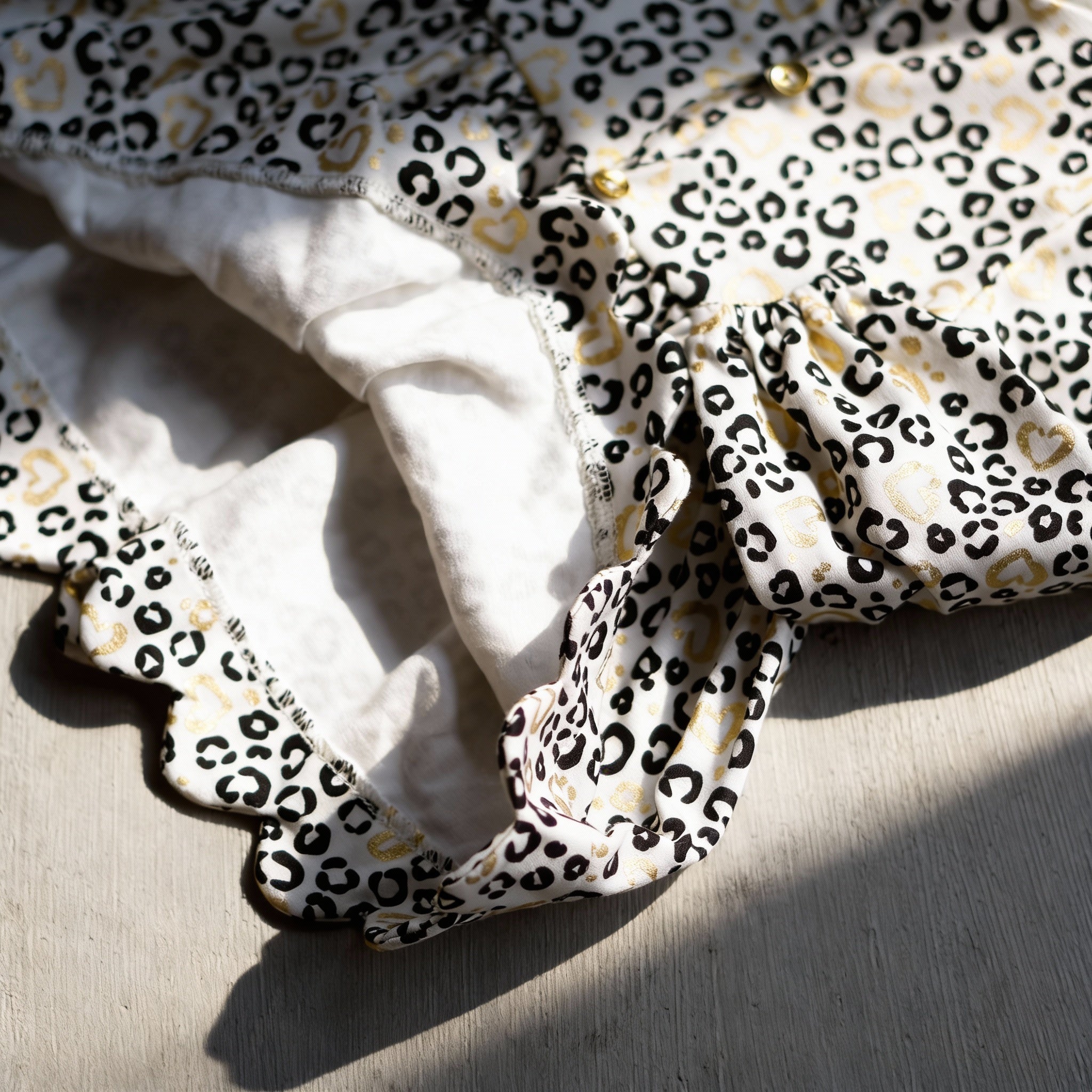 Midnight Leopard Bow Dress