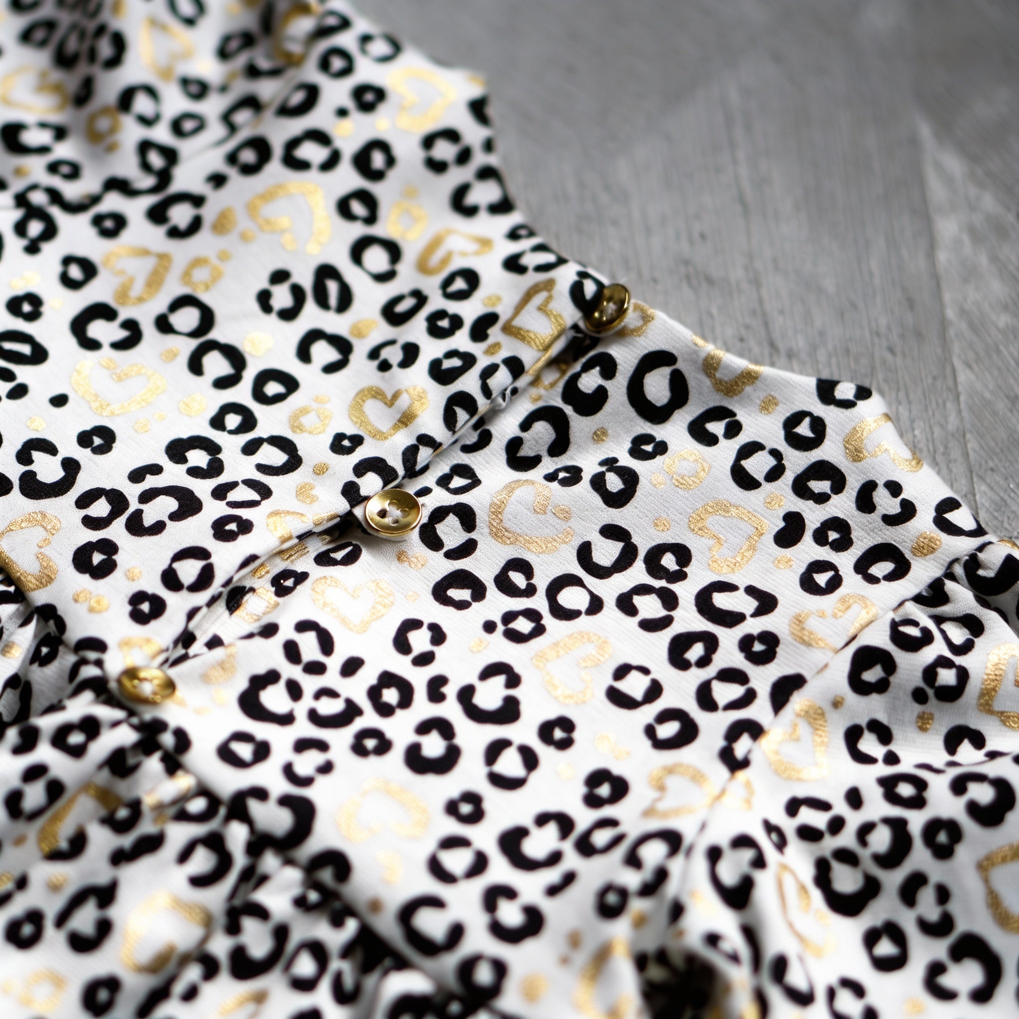 Midnight Leopard Bow Dress